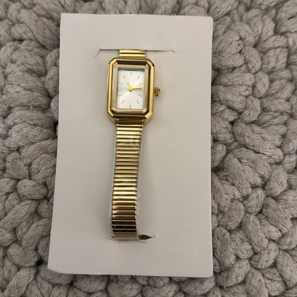 NEW Glassons Gold-Tone Rectangular Watch - Picture 2 of 3
